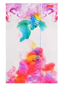 Блокнот А5 96л кл. "Потоки цвета" карт.обл., скоба