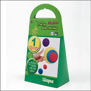 Паста для лепки 1 уровень Шары (3+) (4х5г) (081256) (упаковка) 2311642