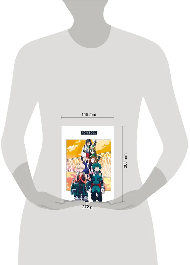 Блокнот для моих геройских записей (по мотивам манги, формат А5, 80 л., блок в точку) 2966701 — 5