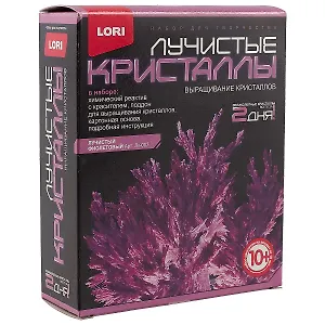 Набор для творчества LORI Лучистые кристаллы "Фиолетовый кристалл" Лк-007