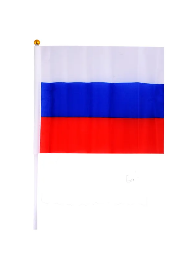 Флаг России ручной, полотно 21х14 см 2983077 — 1