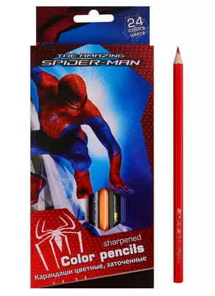 Карандаши цветные Disney, Spiderman, 24 цвета — 250314 — 1