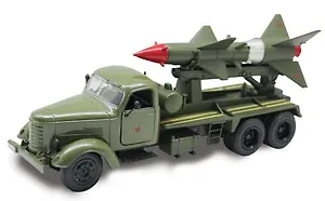 Игрушка, Машина инерционная, металлическая, Ракетный комплекс 1/36 (открывающиеся двери, свет, звук)