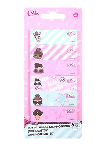 Закладки самоклеящиеся 55*17мм 06цв*30л "LOL" подвес, инд.уп.