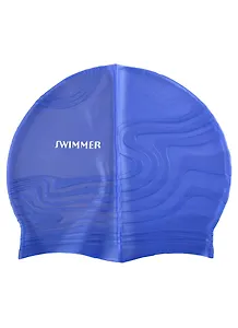 Шапочка для бассейна силиконовая, рельефная