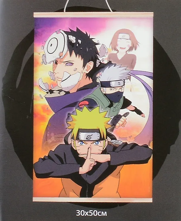Naruto. Алмазное панно на подвесе "Наруто", 30 х 50 см 3058621 — 2