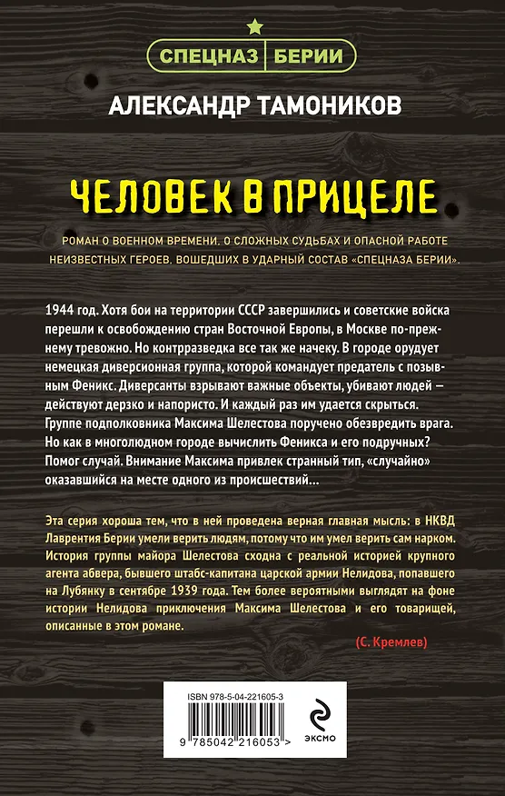 Книга Человек в прицеле (Александр Тамоников) — 2