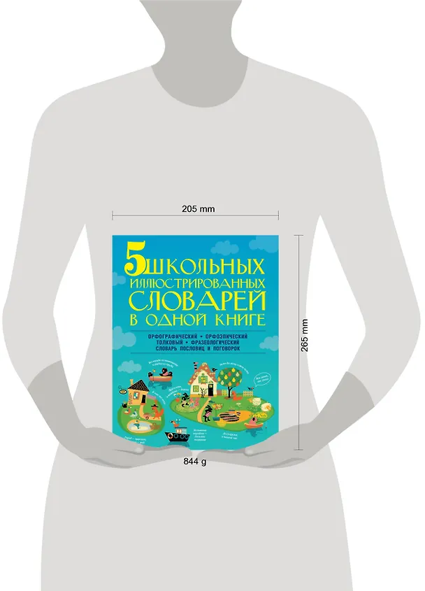 Книга 5 школьных иллюстрированных словарей в одной книге. Орфографический. Орфоэпический. Толковый. Фразеологический. Словарь пословиц и поговорок (Мария Тихонова) — 4