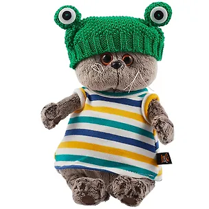 Мягкая игрушка Басик в шапке Лягушка (19 см) (Ks19-177) 2854990