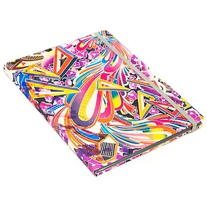 Записная книжка, ТМАдъютант А5 (15,5*21см) 144стр клетка ТМАдъютант Иллюзия карт.обл. бархатн.ламинат