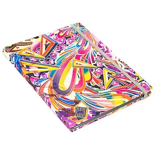 Записная книжка, ТМАдъютант А5 (15,5*21см) 144стр клетка ТМАдъютант Иллюзия карт.обл. бархатн.ламинат 324253