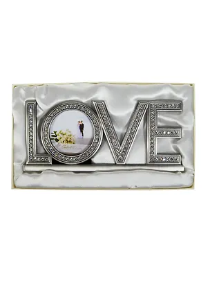 Фоторамка (7х7) со стразами Love (20х9) (108019) 2434252
