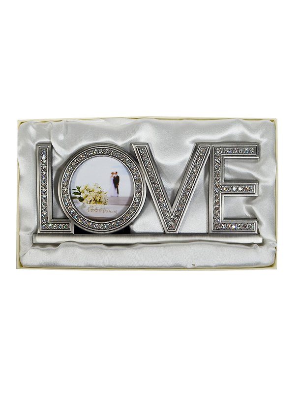 Фоторамка (7х7) со стразами Love (20х9) (108019) 2434252 — 1