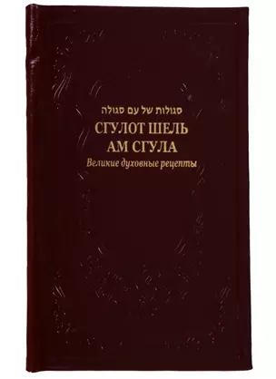 Сгулот шель ам сгула Великие духовные рецепты (иск.кожа) Рав Александр Исраэль Артовский — 2641939 — 1