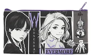 Пенал-косметичка "Венсдей" 20,5*10,8см, полиэстер