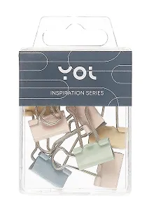 Зажимы для бумаги Yoi, Inspiration series, 19 мм 10 штук, в ассортименте