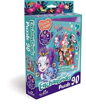 Пазл, Оригами Энчантималс 90эл. +браслетик, магнитик Fur ever Besties 03552 341445