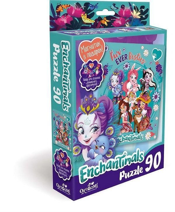 Пазл «Энчантималс Fur ever Besties» 90 элементов, Origami 341445 — 1