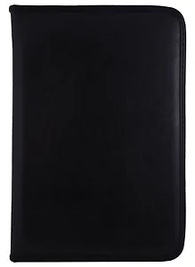 Папка деловая "Granada" 250*350 кожзам, черная, объемная, 1 отделение, с зажимом