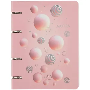Тетрадь на кольцах в клетку Listoff, Bubbles, 100 листов