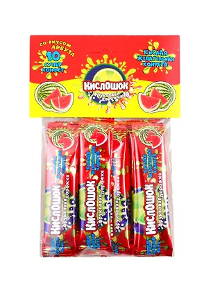 Жевательная конфета Кислошок - фруктовая дорожка 10 АРБУЗ 120гр 2805142