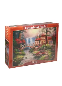 Пазл Castorland 500 эл. 47*33см. Дом у водопада B-52202