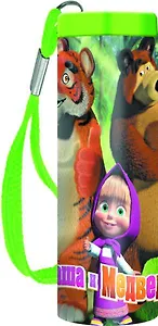 Фонарик карманный на базе 9-ти светодиодов, облегчённый металл, Маша и Медведь