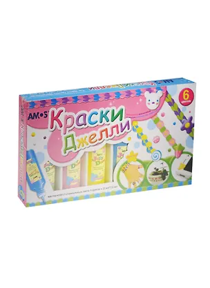 Набор д/детского творчества AMOS Краски Джелли 6цв 22мл JD22P6 2504075