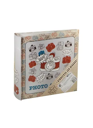 Фотоальбом 50л 200фото "Фотоаппарат" 36561 2454415