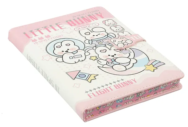 Книга для записей А5 "Little Bunny" с магнитной застежкой, ассорти 3025932 — 4