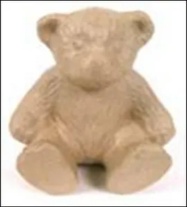 Фигурка из папье-маше объемная Медвежонок (MA102) (ср) (20х20х18)