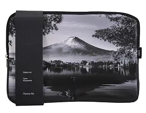 Папка А4 на молнии "ART. Digital art. Гора Фудзияма" кож.зам, Schiller