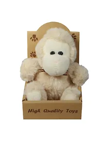 Обезьянка белая в крафт коробке