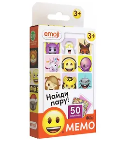 Эмоджи Настольная игра Мемо белая