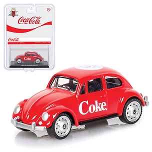 450027 Машинка литая коллекционная Motor City - Die-сast модель Coca-Cola 1967 Volkswagen Beetle, масштаб 1:50 (металлическая), возраст 14+ 3170867