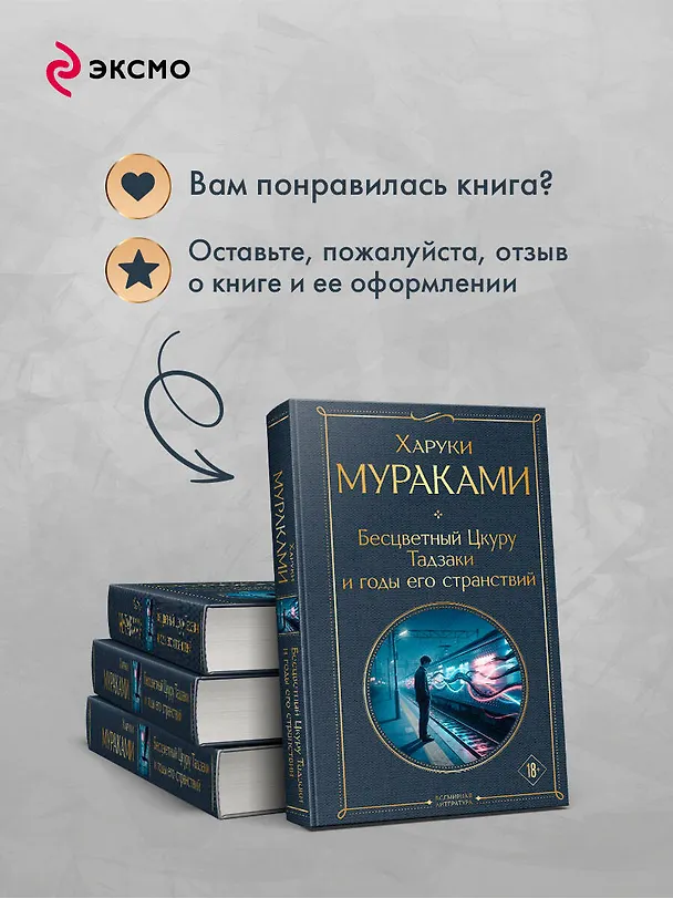 Книга Бесцветный Цкуру Тадзаки и годы его странствий (Харуки Мураками) — 10