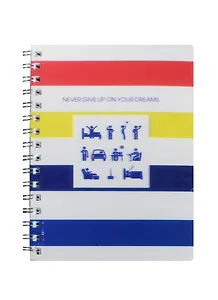 Блокнот А6 96л "Colors" пласт.обл., бок.спираль, скругл.углы, IN FOLIO