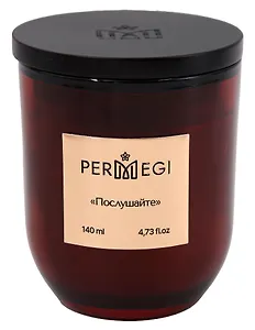 Свеча ароматическая Литературная коллекция,Послушайте (Аромат Груша,Жасмин) (140мл) (КК_СВ_ Маяковский)
