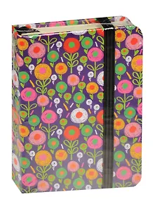 Записная книжка А7 96л кл. "Цветочки в горошек" 7БЦ, Kairui