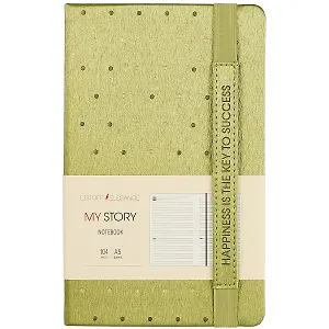 Недатированный ежедневник «My story», зелёный, 104 листа, А5