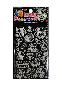 Наклейка декоративная светящаяся 2 Собаки 1 (100х200) (Наклей-ка) (упаковка)