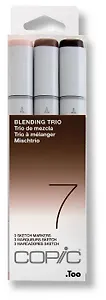 Набор маркеров Copic Sketch Blending Trio 7, 3 цвета