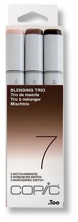 Набор маркеров Copic Sketch Blending Trio 7, 3 цвета 260028