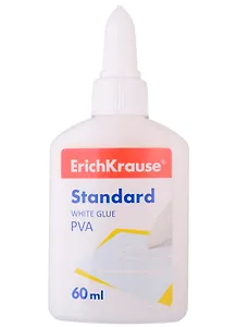 Клей ПВА 60мл "Standard", ErichKrause 