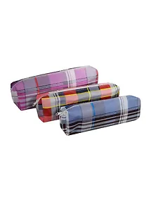 Пенал-косметичка "Цветная клетка", ПВХ, ассорти, Aoke