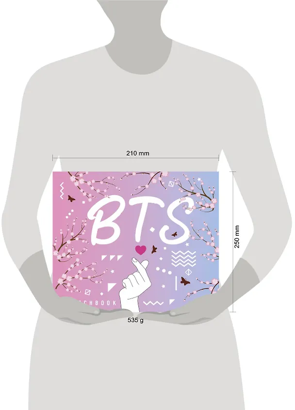 Скетчбук. BTS (твердый переплет, 96 стр., 240х200 мм) 2747338 — 6