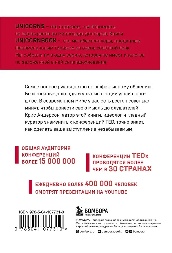 Книга TED TALKS. Слова меняют мир. Первое официальное руководство по публичным выступлениям (Крис Андерсон) — 2