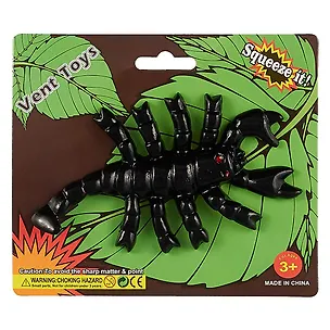 Лизун Насекомые черные  в ассортименте, подложка ,15 см 2676536