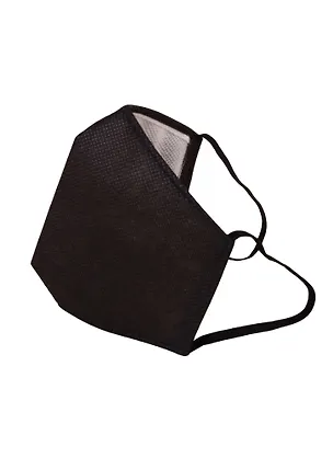 Маска защитная для лица (200х135мм) (р-р M) (спанбонд) (черная) 2795106