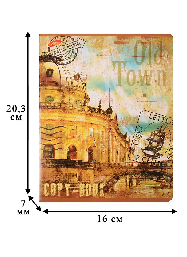 Тетрадь общая «Old Town», 80 листов в клетку, А5, в ассортименте - Academy Style 235318 — 5
